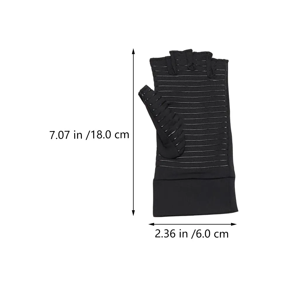 1 쌍의 미끄럼 방지 압축 장갑 남성 여성을위한 경량 관절 지원 손 커버 러닝 운동 체육관 요가 재활