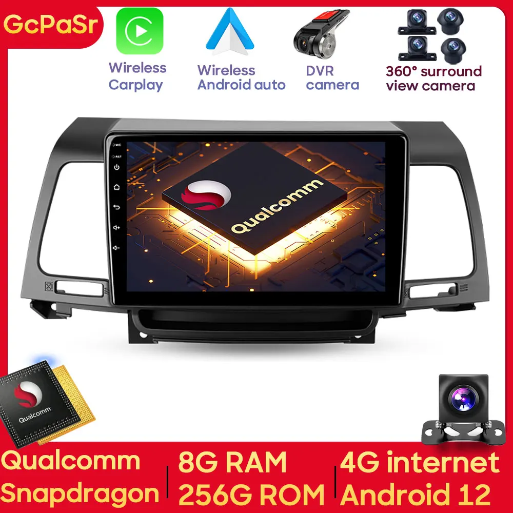 

Qualcomm Snapdragon Android Wireless Carplay Car Radio Multimedia Player For Kia Opirus GH 2006 - 2011 Navigation GPS Autoradio