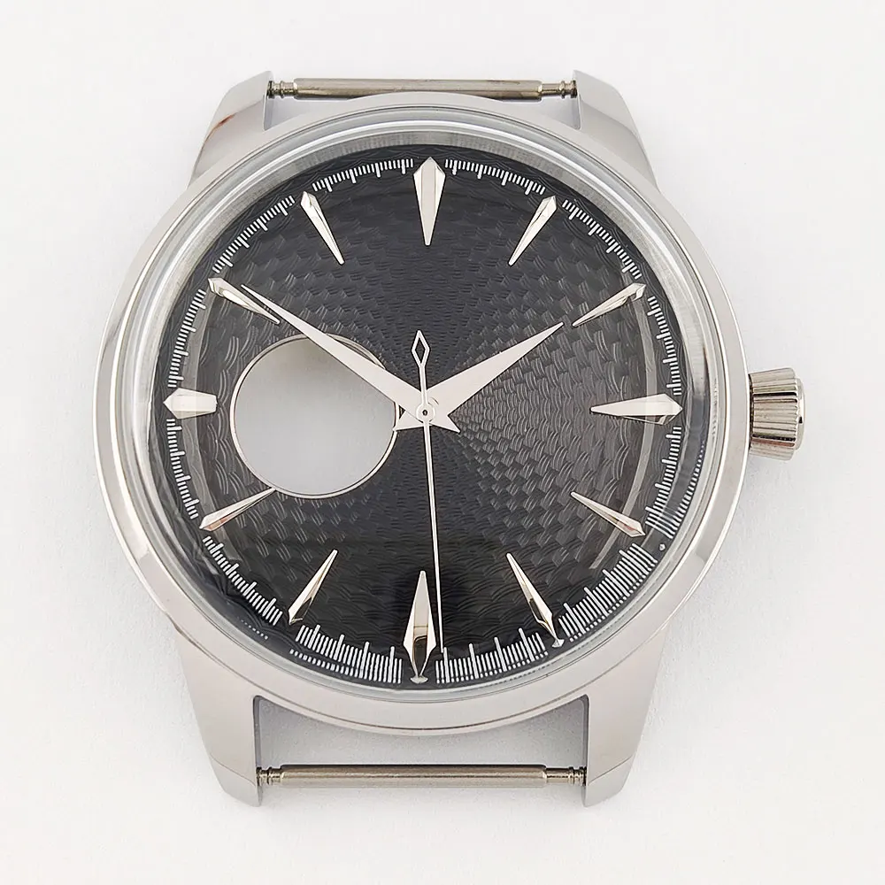 Elegant 40mm Stainless Steel Cocktail Watch Case with Dial