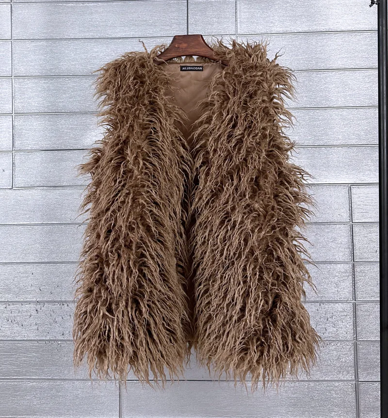 De Peluche Chalecos Para Dama Peludos Chalecos Largos De Peluche