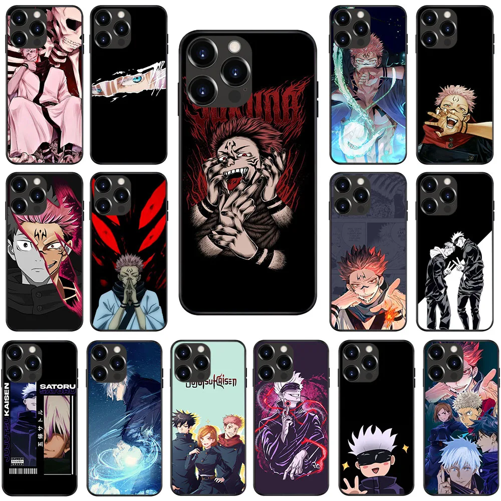 Custodia Morbida Per Iphone 11 12 13 14 Se Pro Max Mini Plus Us-16 Jujutsu Kaisen