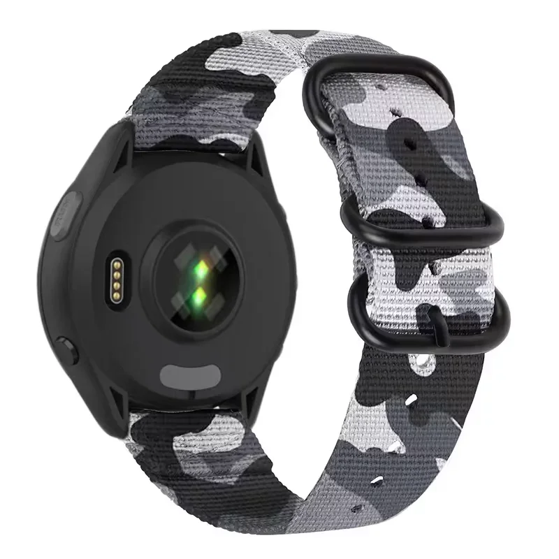 Premium Nylon Loop Band with Three-Ring Metal Buckle - Lightweight & Durable Bracelet