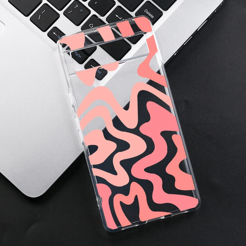 Fashionable Zebra Stripe Pattern Transparent Soft Phone Case