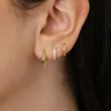 Boucles d'oreilles rondes à grande boule en acier inoxydable pour femmes et filles, Punk, mode géométrique demi-métal, bijoux de fête tendance, cadeau