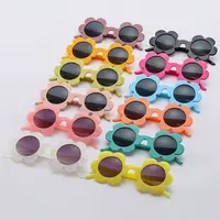 New Trendy Sunflower Sunglasses for Women Retro Round Flower Sun Glasses Fun Novel Disco/Festival/Party Shades for Adults 2