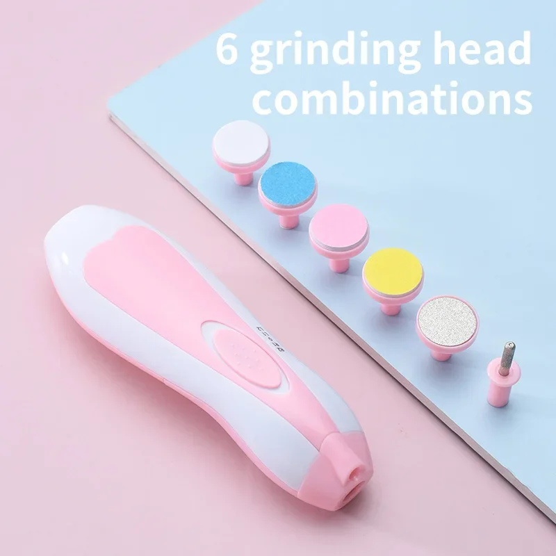 Glowing Baby Nail Clippers Children's Electric Nail Knife Finger Care Tools Plastic Durable Safe For Babies