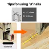 3 in 1 Stapler Nail Gun Staple Gun Nailer Upholstery Fix Furniture Tool Wood Frame Stapler Stainless Steel Hand Tool 600 pcs Nai 3