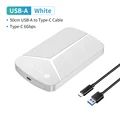 USB A to C White