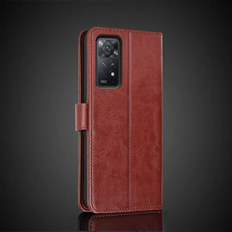 Elegant Leather Wallet Flip Cover - Premium Card Holder PU Leather Case