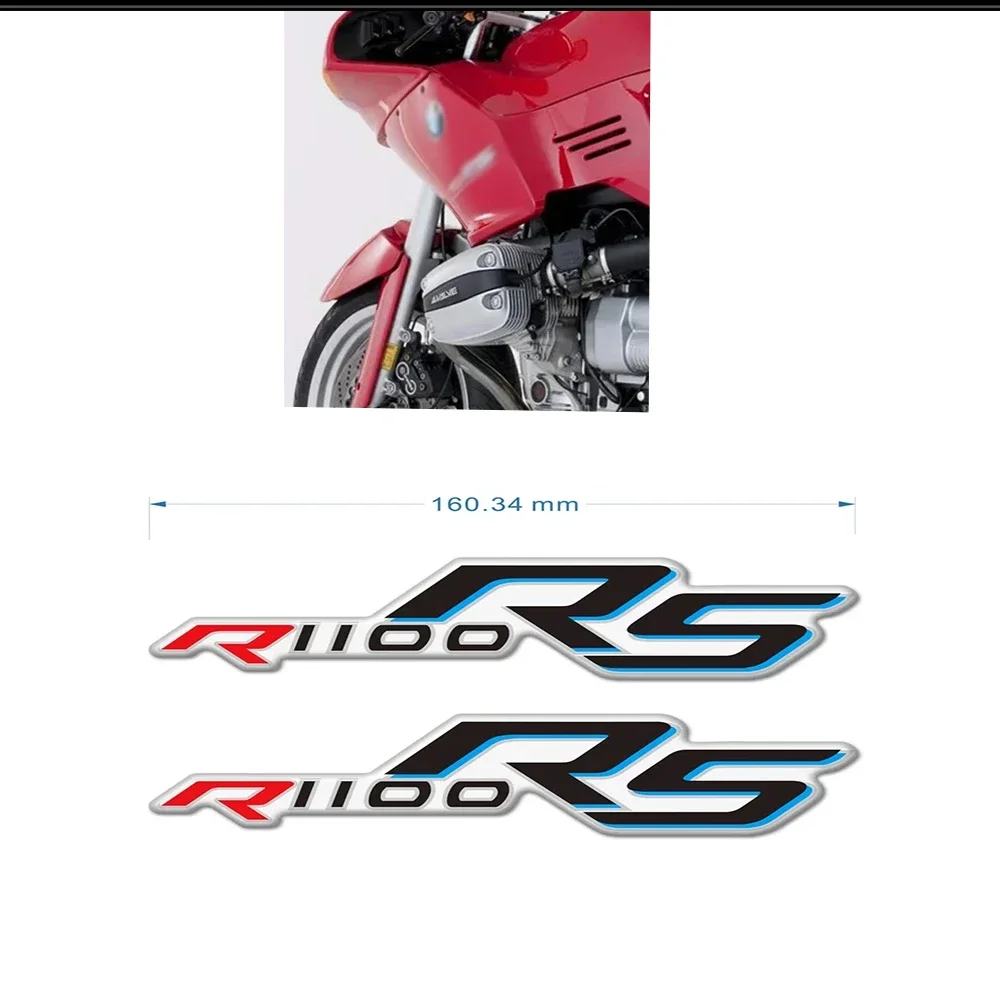 

Panel Protector Fairing Decals Emblem Motorcycle Stickers For BMW R1100RS R 1100 RS Side R1100 Badge Logo Tank Pad Protection