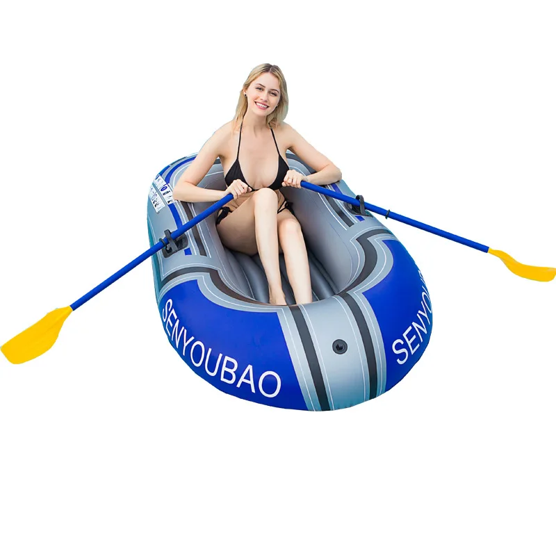 надувная лодка Two Person Inflatable Rubber Adult Drift Boat PVC Thickened  Kayak Charge Boat Fishing Canoeing Boat