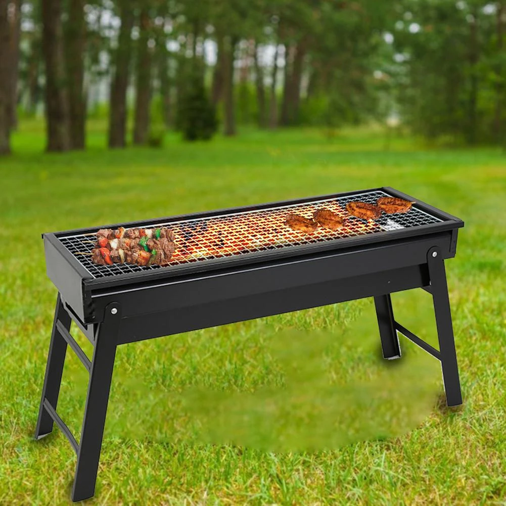 Parrilla carbón plegable para barbacoa, superficie y capacidad, de espacio, para acampar, viajar y jardín| | AliExpress