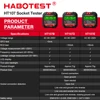 HT107 Digital Socket Tester Pro Voltage  30mA &5mA RCD Test Smart  Detector  EU US UK Plug Ground Zero Line Polarity Phase Check 5