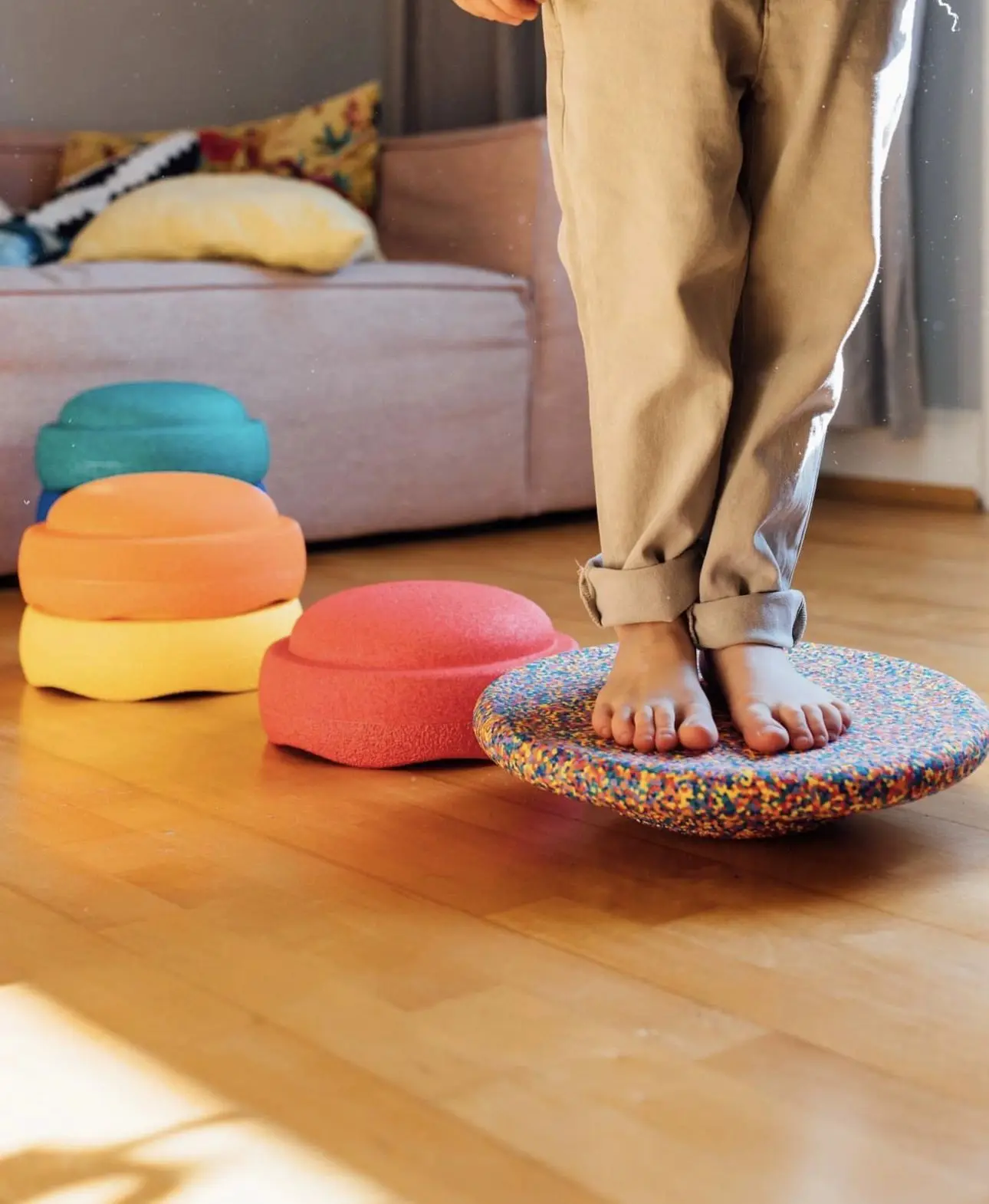 Juguetes de placa de equilibrio para niños, Stapel Stones de espuma, placa de equilibrio deportiva feliz, habilidades, regalos de navidad