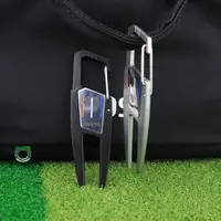 Golf Divot Tool Golf Putting Green Fork Zinc Alloy Golf Divot Repair Tool Pitch Groove Cleaner Golf Pitchforks Golf Accessories 2