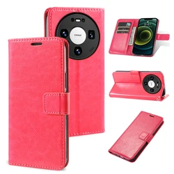 Leather Magnetic Flip Wallet Phone Case - Elegant and Functional Design for Huawei Mate 80 Pro Max (2MPT - rose red)