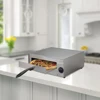 Electric Pizza Baker, Stainless Steel Pizza Oven with Timer, Countertop Convection Oven Pizza Maker with Removable Crumb Tray 3