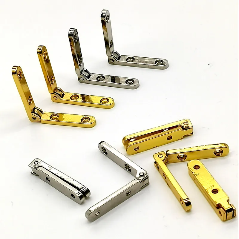 90 Degree Hinges stainless steel hinges door hinges 6Pcs Zinc Alloy Seven-letter Spring Hinge for Wooden Box Gift Wine Jewellery Case Cabinet Furniture Hardware