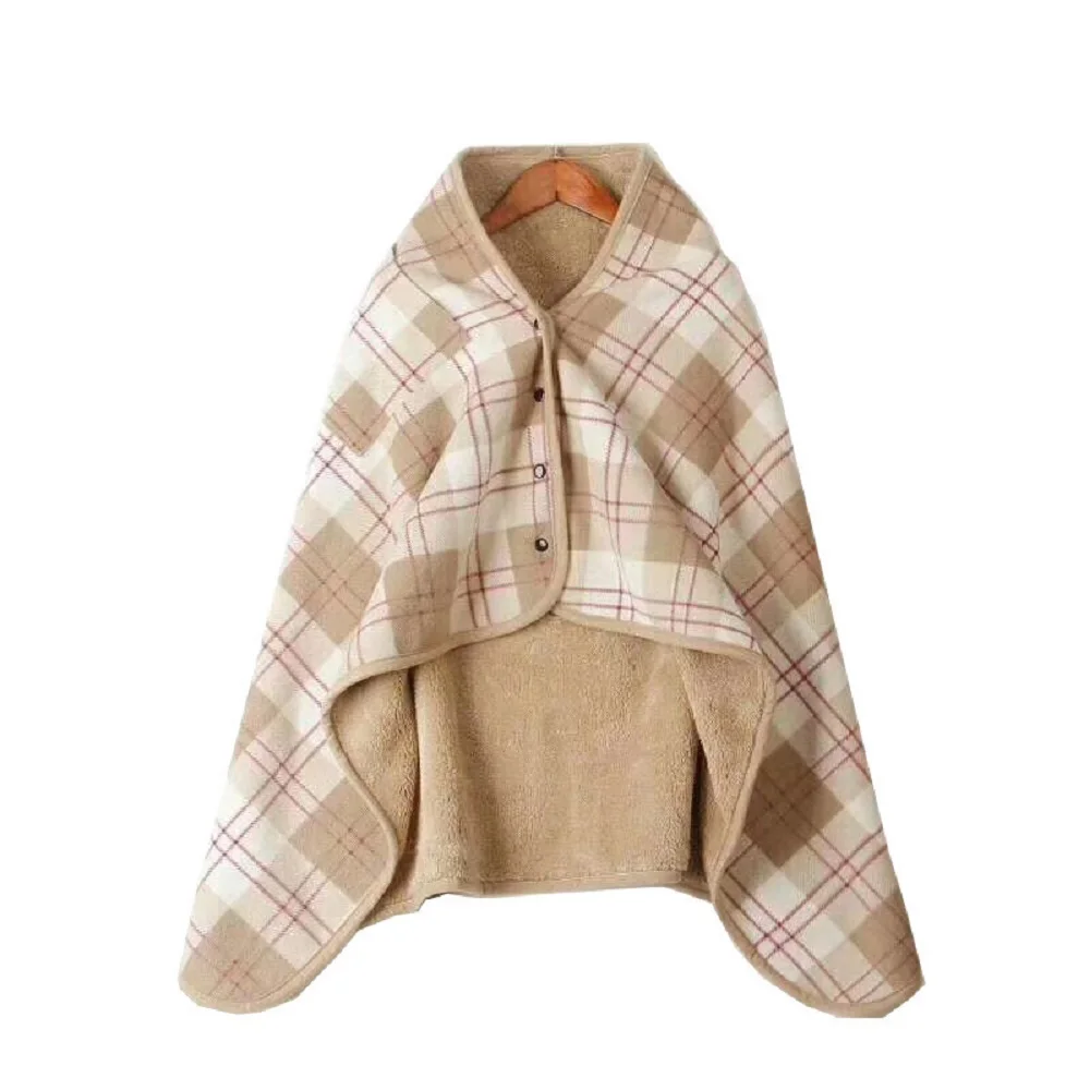 

Plaid Pattern Multifunction Thermal Warm Flannel Shawl Blanket