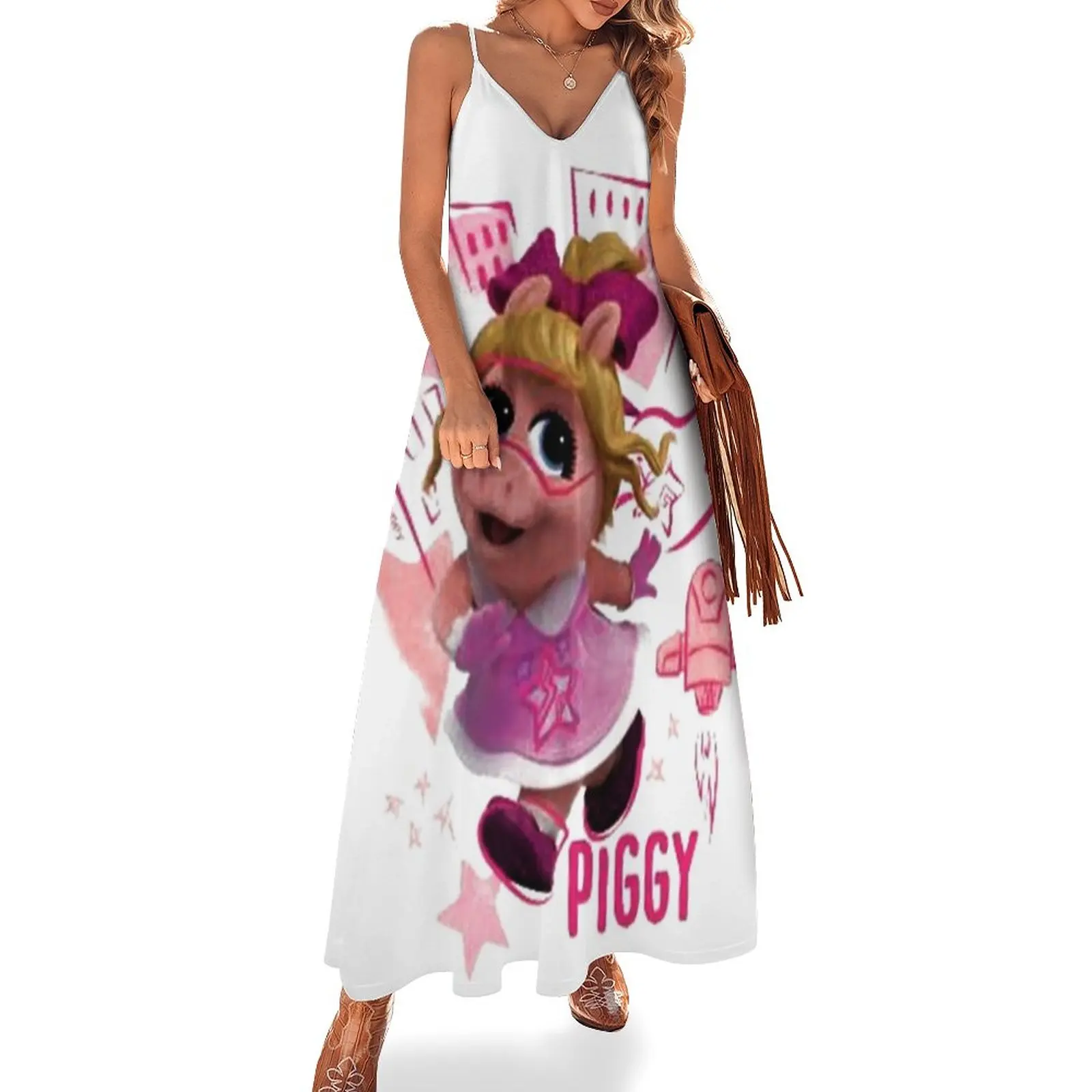 

Piggy - Queen of the Playroom Sleeveless Dress purple dress summer dress womens 2024 sexy for women summer women's suit