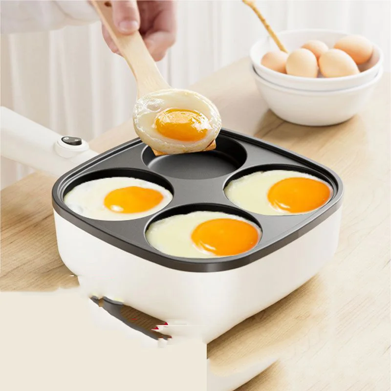Electric Frying Pan 1PC Breakfast Maker Non-Stick Pan Home Electric Pancake Plug-in Frying Eggs Four Holes Omelette Maker