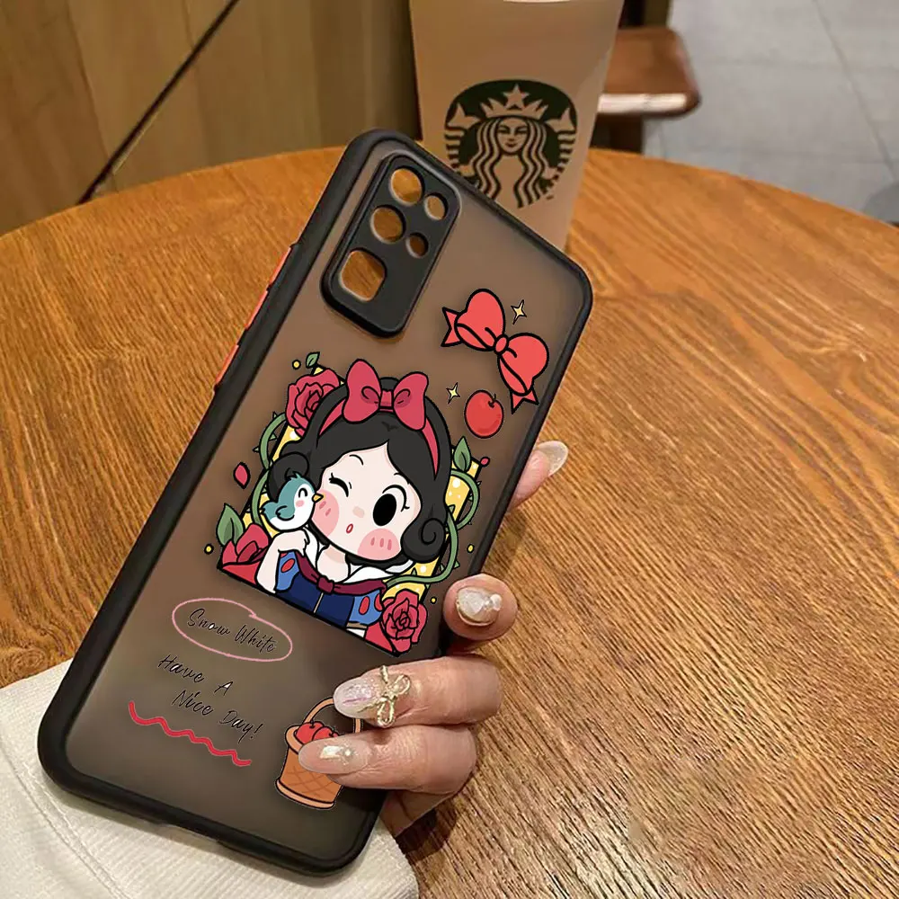 thumbnail image 1 of Matte Case for HONOR 70 50 30S 30 20 8X 9A 9X PLAY 4T X7 X8 X9 X10 5G V40 Case Funda Coque Capa Shell Cartoon Anime Snow White, 1 of 5