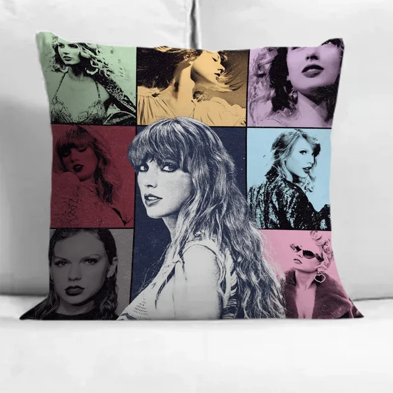 

Pillowcase T-Taylor Swift Pillow Covers Decorative Sofa Cushion Case 45x45 Double-sided Printing Decor 40x40 Couch Pillows Cover