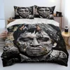 Movie Scarface Tony 3D Printing Comforter Bedding Set,Duvet Cover Bed Set Quilt Cover Pillowcase,King Queen Size Bedding Set Kid 1