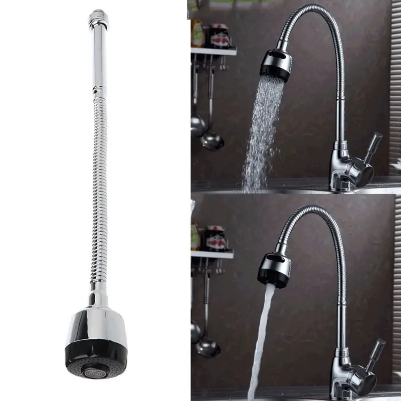 Grifo De Fregadero De Cocina Montado En La Pared Flexible Giratorio De Una Sola Palanca De Acero Inoxidable Grifo De Cocina Ktichen Grifo Cromado Acabado