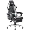 Gaming Chair, Computer Chair with Footrest and Massage Lumbar Support, Ergonomic High Back Video Game Chair with Swivel Seat 1