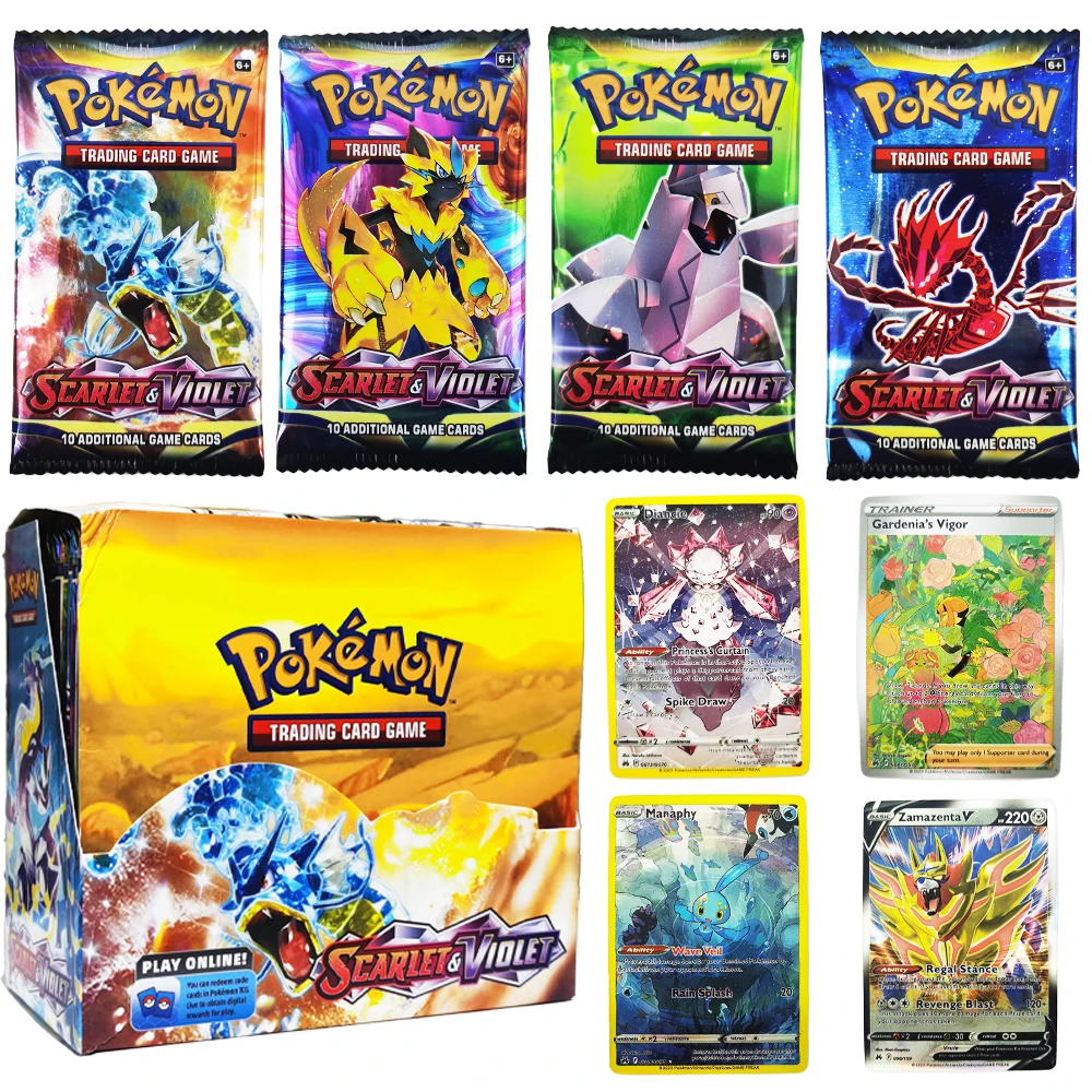 2023 Anime Pokemon Cards 324/box Scarlet&violet Booster Box Chilling