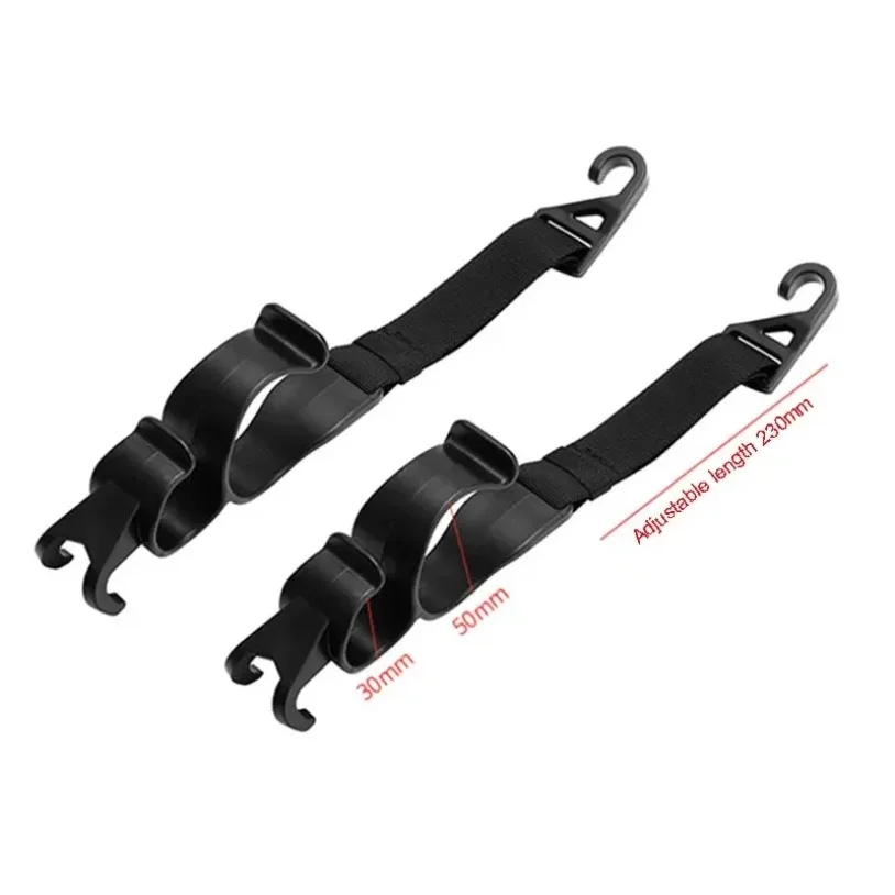 2pcs Multi-function Car Back Seat Hook Rear Seat Headrest Hanging Hook Umbrella Holder Seat Back Storage Hook Auto Interior Tool