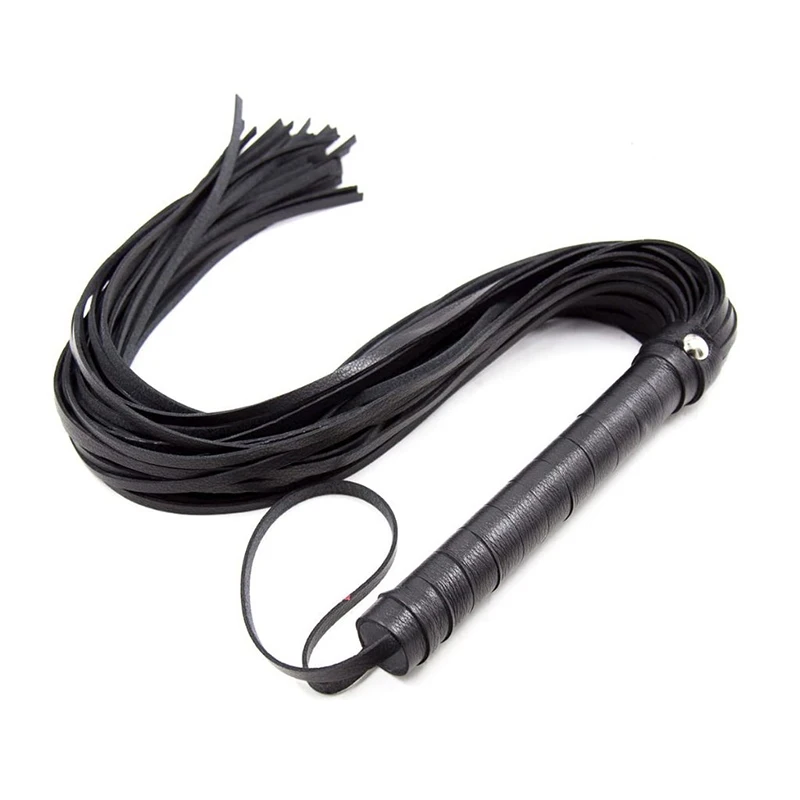 Genuine Leather Tassel Horse Whip equestrian whip With Handle Flogger Equestrian Whips Teaching Training Riding Whips 1PC 40CM