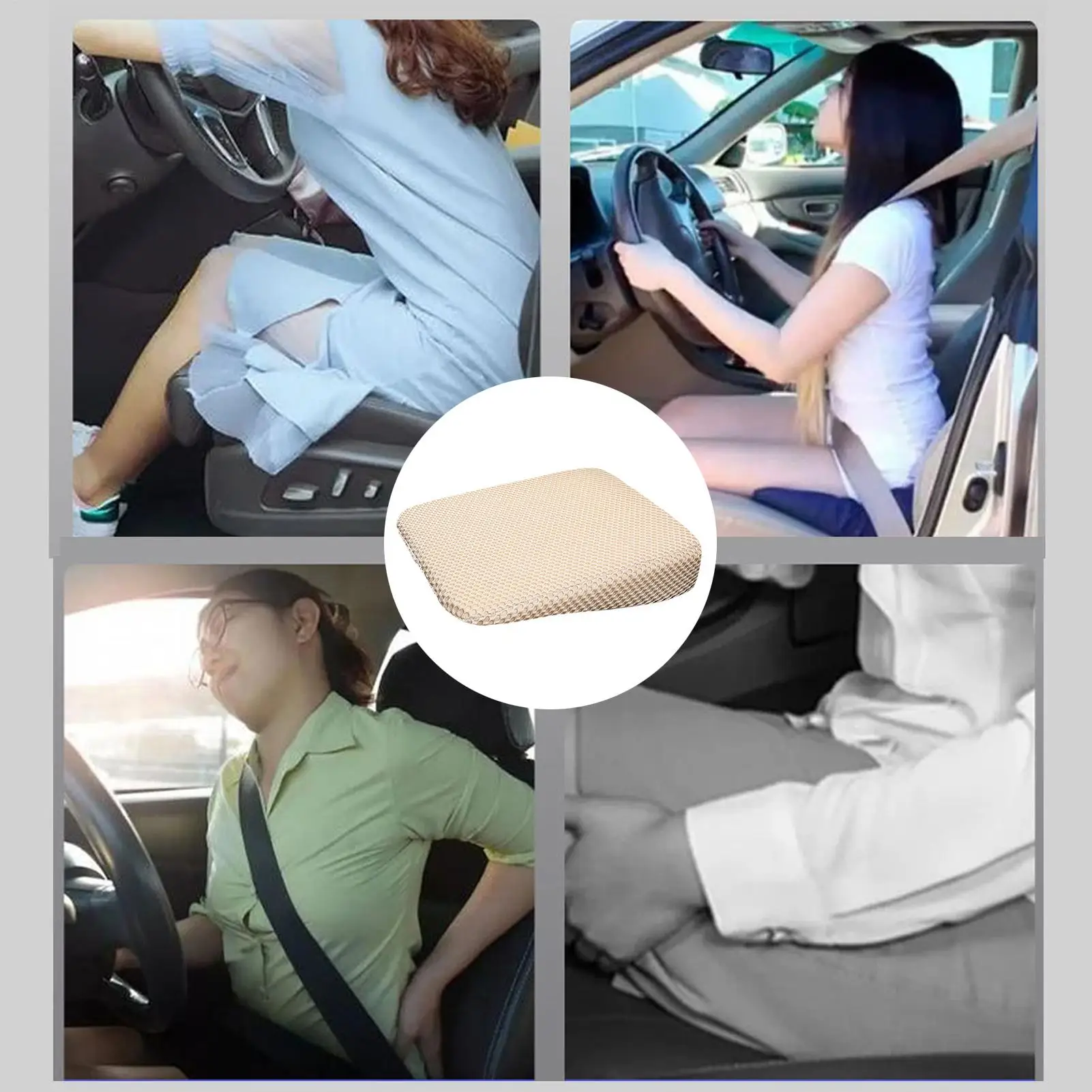 성인용 차량 부스터 시트 미끄럼 방지 힙 서포트 성인용 차량 시트 부스터 허리 지지대 트럭 SUV RV 세단용