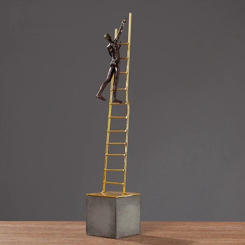 

Европейская металлическая лестница из смолы, лестница для скалолазания, фигурные украшения, шкаф, офисная мебель, рукоделие, домашняя гостиная