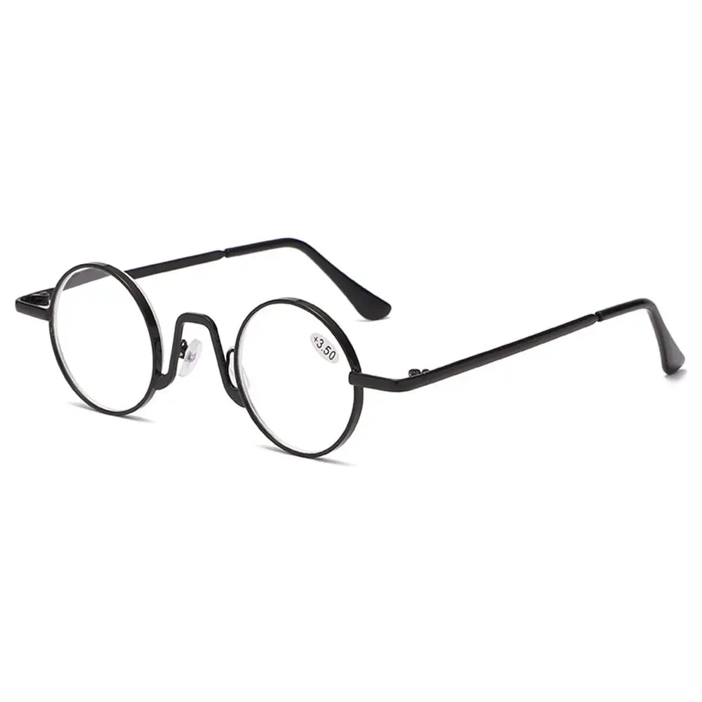 Ultra-Light Round Metal Reading Glasses with Spring Hinges
