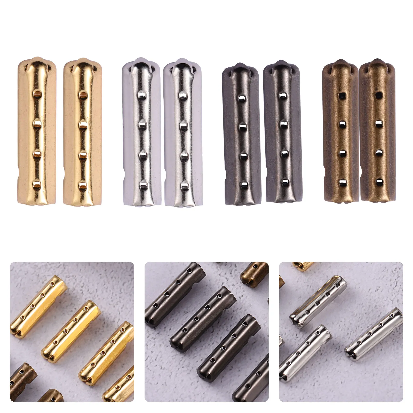 Shoelace Aglets 80pcs Metal Shoelace Aglets