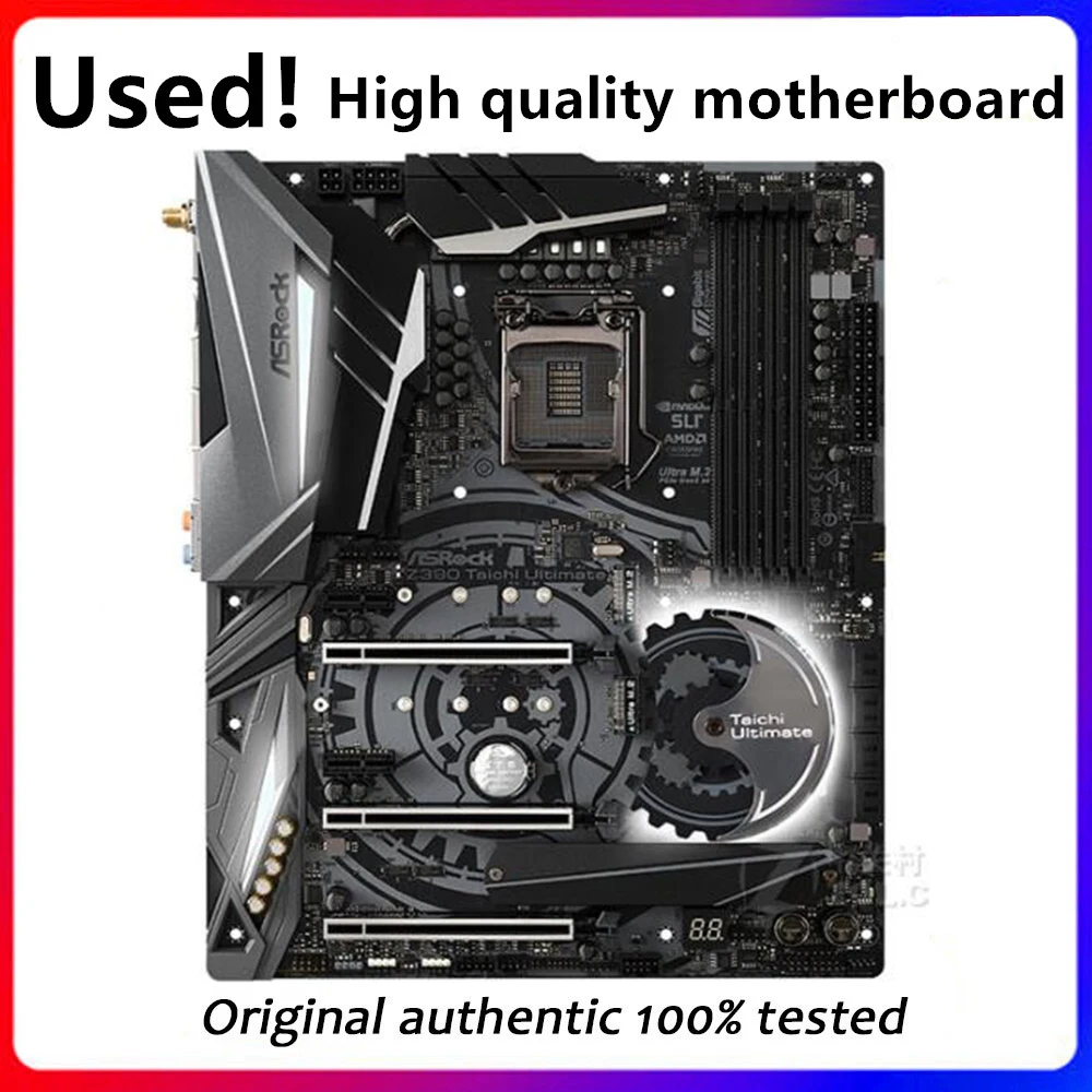 Per (Z390 Taichi Ultimate Scheda Madre Desktop Per Intel Z390 Z390M Ddr4 Lga 1151 Desktop Originale Usato Mainboard