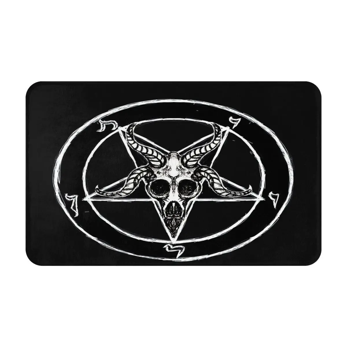 

Baphomet Pentagram Bohemia Rug Bedroom Vintage Red Green Flower Pattern Carpets For Living Room Decor Rugs For Children Room