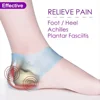 2PCS Heel Cushion Gel Heel Protector for Plantar Fasciitis Achilles Tendonitis Bone Spur Aching Feet Relieve Pain Pedicure Tools 3