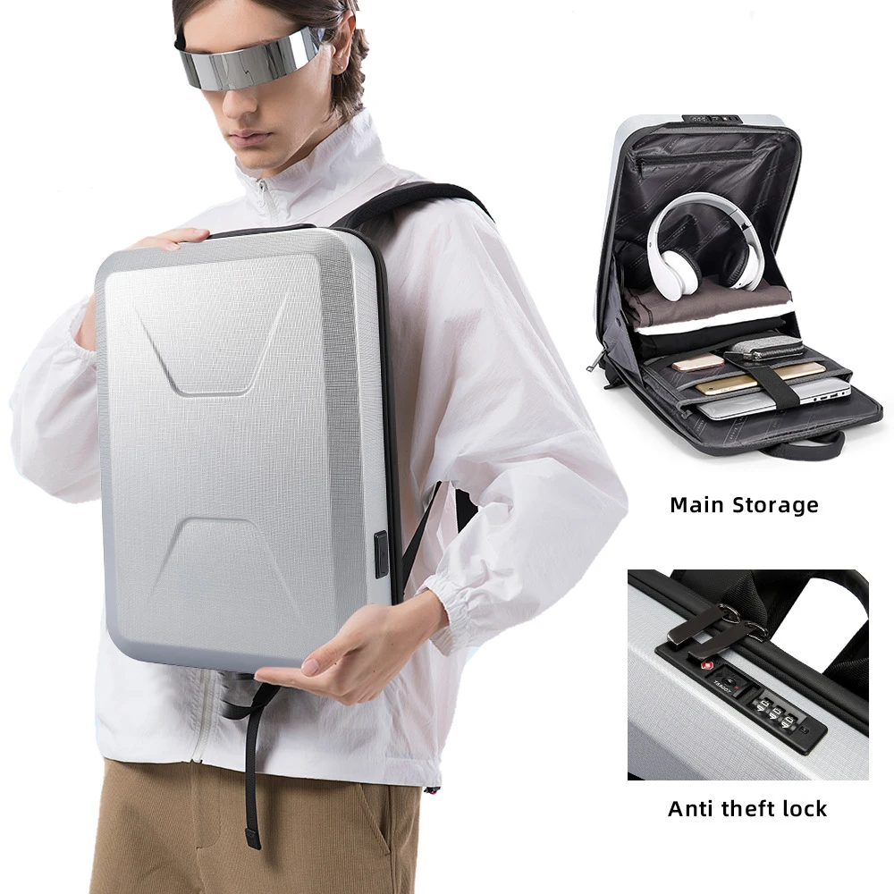 

17 inch Laptop Backpack For Men Travel Spacious Backpack Commuting School bag Anti-theft Expandable USB Bag Large Capacity