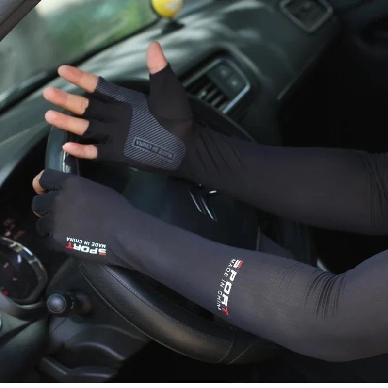 Cooling Arm Sleeves UV Protection Sun Sleeves for Women Men Arm Warmer Cycling Cover for Outdoor Sports Running Tennis Golf