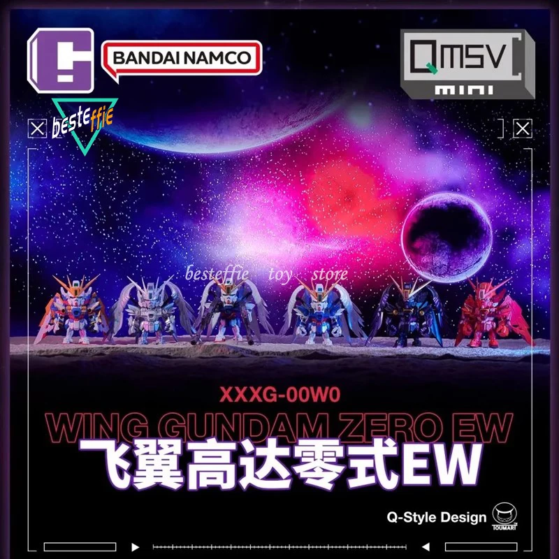 

Popmart Wing Gundam Series глухая коробка Cute Kawaii Статуэтка из ПВХ Q Version Аниме Фигурки Коллекция орнамент Рождественская игрушка подарок