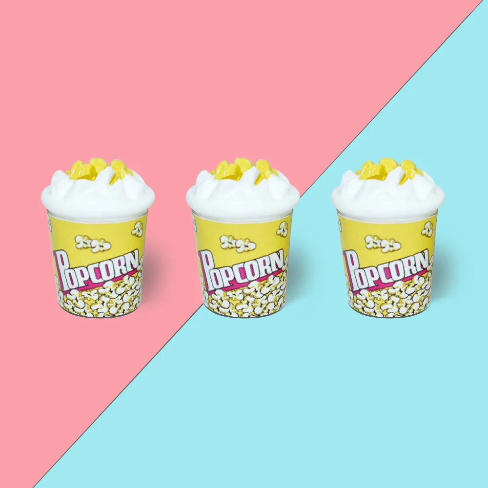 Doll Accessories 5pcs 1/12 Scale Popcorn for BJD Dolls Miniature Dollhouse Food Mini Popcorn Bucket for Dollhouse Decor Kids Toys