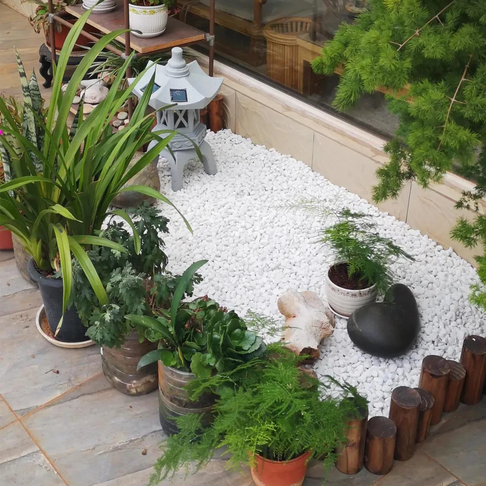 100g White Mini Stones Gravel Rocks Pebbles Garden Yard Pot Decorative Decor 