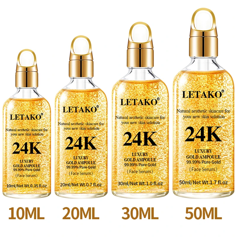 24k الذهب حمض الهيالورونيك النياسيناميد جوهر الوجه...