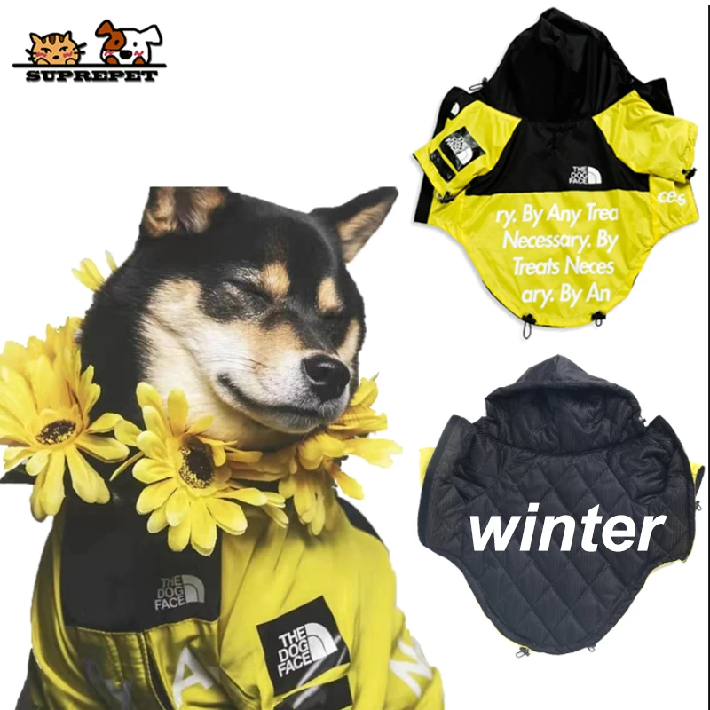 Suprepet Spring The Dog Face Windbreaker Adidog French Bulldog Chihuahua Dog Clothes Sport Shirt For Dogs Golden Retriever Coat