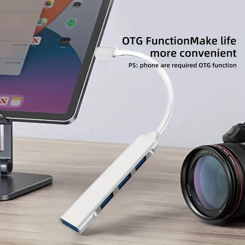 4 Port Multi Splitter Type C HUB 3.0 USB 3.1 Adapter OTG For Xiaomi Lenovo Macbook 13 15 Air Pro PC Computer Accessories 2