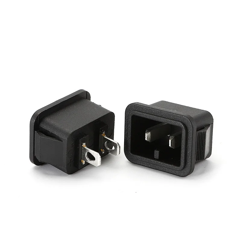 C14 car refrigerator two core AC socket charge DB-14 general DC dual DC power outlet