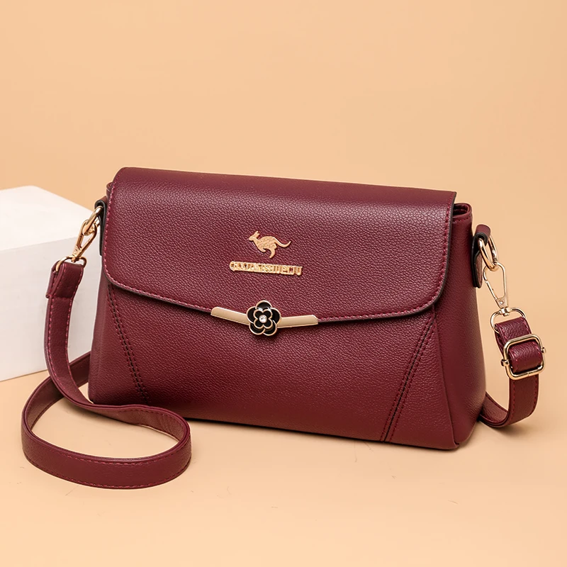 HighQualityLeatherShoulderBagCasualSmallCrossbodyBagsforWomen